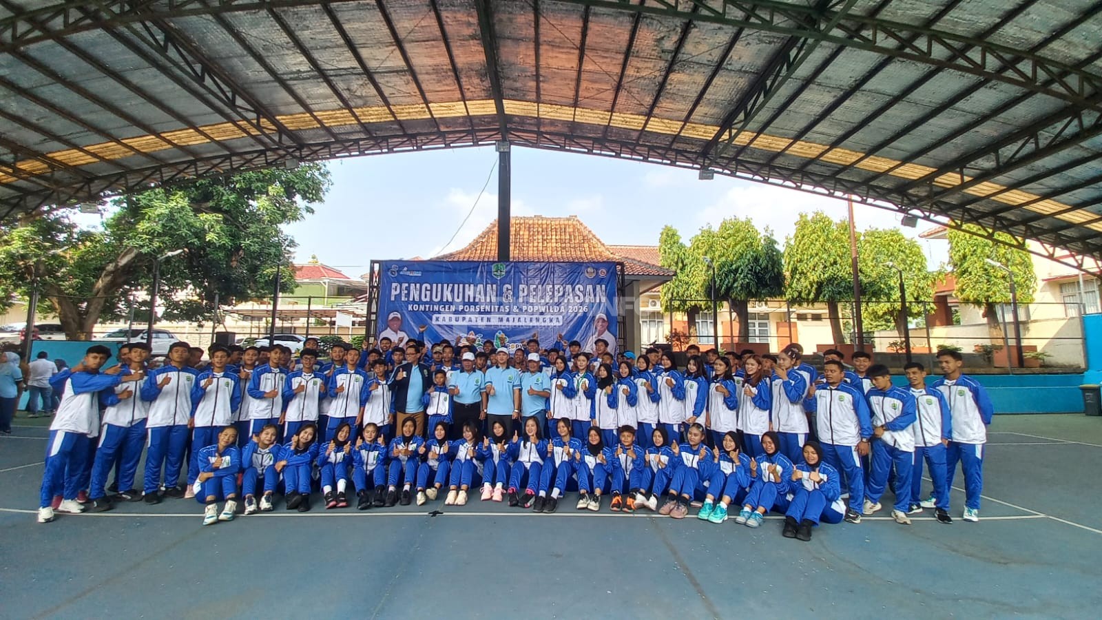 Bupati Lepas Kontingen Porsenitas dan Polwilda, Tegaskan Prestasi Tetap Utama di Tengah Efisiensi Anggaran.