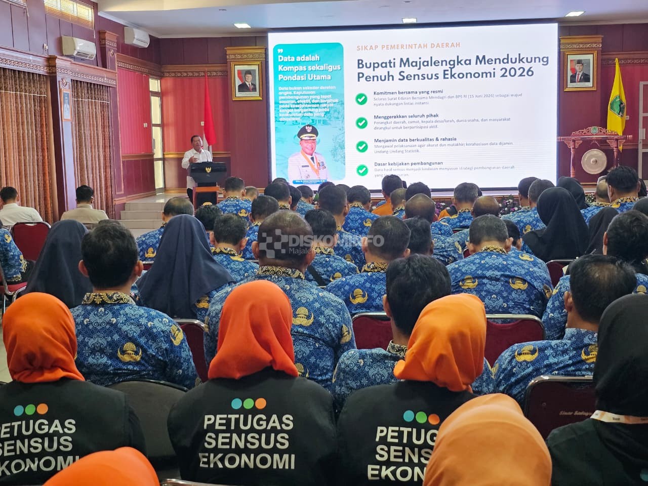 Pemerintah Kabupaten Majalengka secara resmi menggelar acara Pencanangan Sensus Ekonomi 2026 dan Pencanangan Desa Cinta Statistik (Desa Cantik) Kabupaten Majalengka