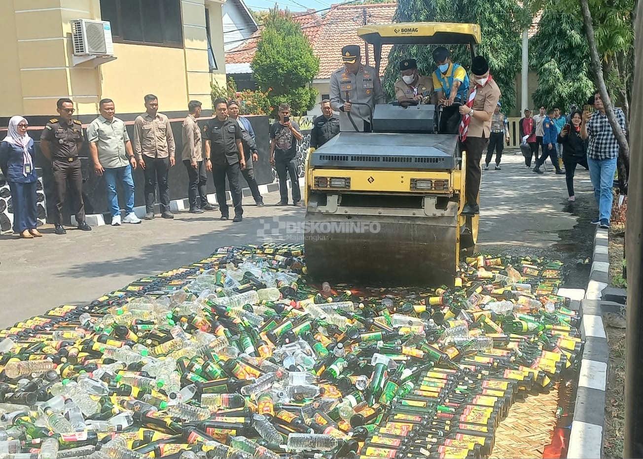 Dukung Pemberantasan Miras dan Obat Terlarang, Pemkab Majalengka Bersinergi dengan Polres dalam Menjaga Kamtibmas
