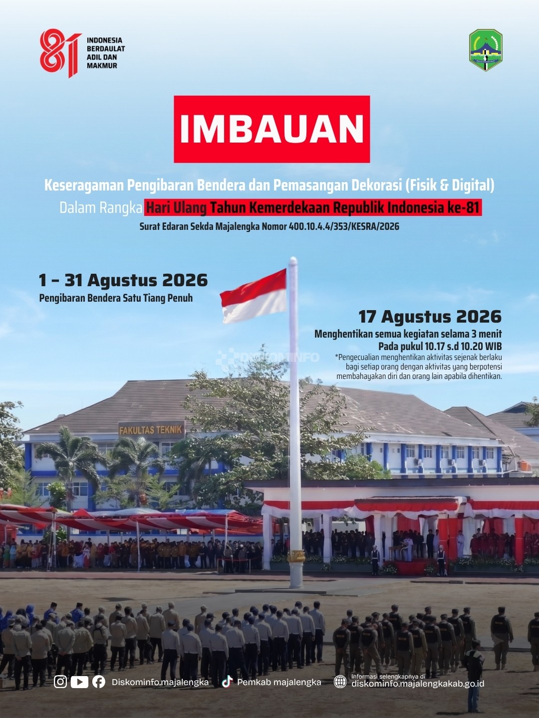 Popup Pengumuman Beranda